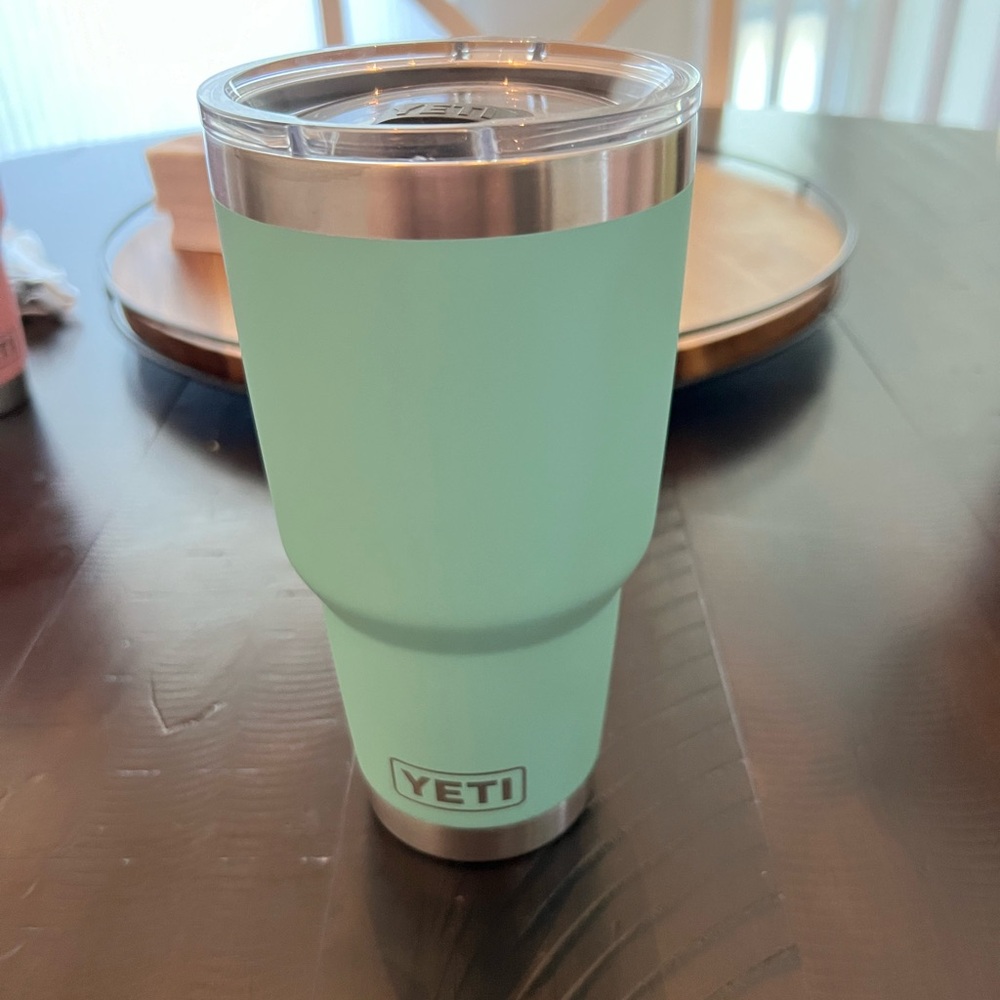 Teal Yeti tumbler